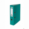 Segregator A4 50mm turkusowy Bantex z mechanizmem, ekologiczny, z wymienną etykietą i metalową szyną