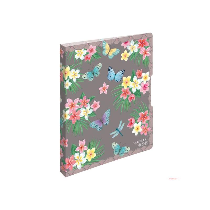 Segregator A4 PP 2 ringi 2,7cm ladylike butterflies 50044047 Herlitz - 1