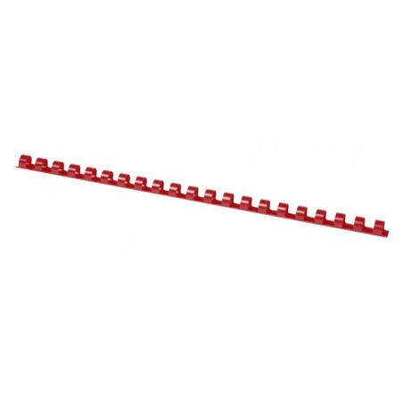 Grzbiety do bindowania OFFICE PRODUCTS, A4, 10mm (65 kartek), 100 szt., czerwone - 1