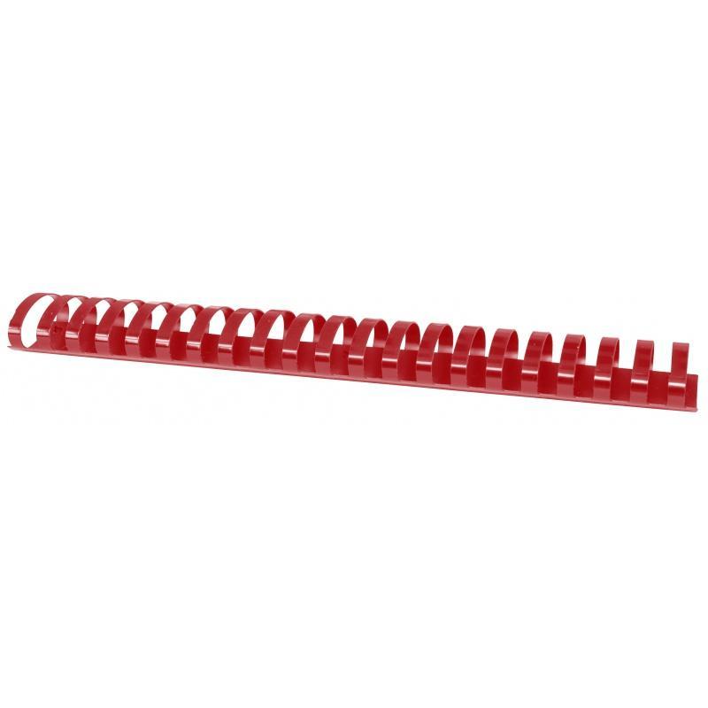 Grzbiety do bindowania OFFICE PRODUCTS, A4, 45mm (440 kartek), 50 szt., czerwone - 1