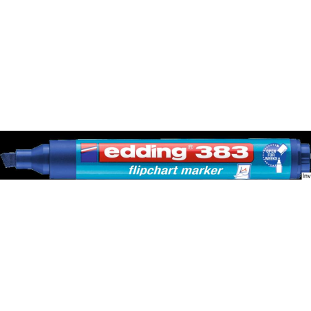 Marker Edding do flipchartów ścięty 1-5 mm niebieski z tuszem na bazie wody