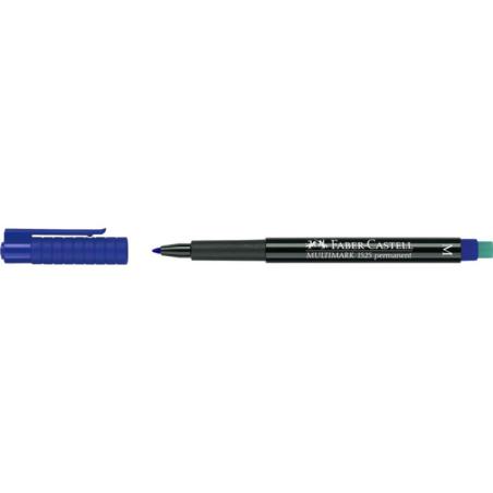 Foliopis z gumką OHP MULTIMARK M 1.0 niebieski FABER-CASTELL - 1