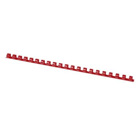 Grzbiety do bindowania OFFICE PRODUCTS, A4, 8mm (45 kartek), 100 szt., czerwone