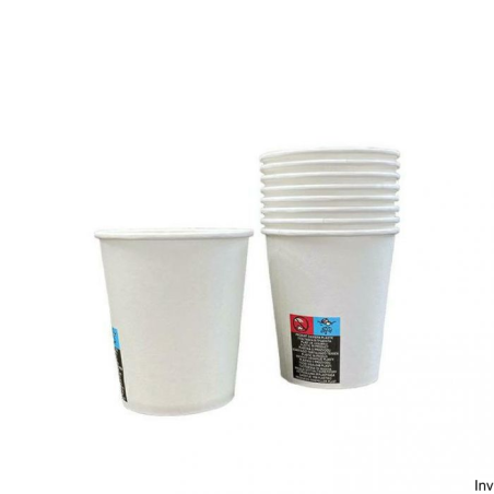 Kubek papierowy biały 180 ml, opakowanie 100 sztuk, Papstar