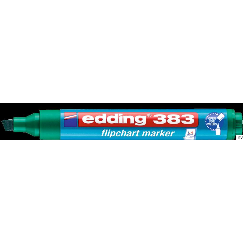 Marker Edding do flipchartów ścięty 1-5 mm zielony
