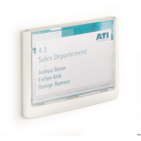 Tabliczka przydrzwiowa Durable Click Sign 149x105,5 mm Biała