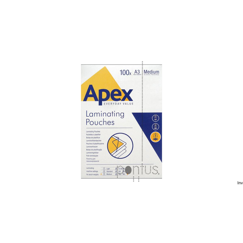 Fellowes APEX folie do laminacji A3 medium opakowanie 100 sztuk