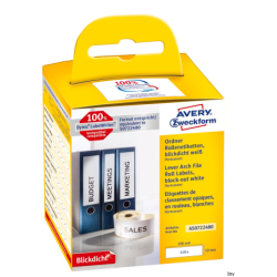 Etykiety Avery Zweckform 59 x 190 mm, białe, 110 sztuk w rolce do termodruku