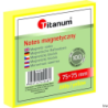 Titanum notes elektrostatyczny 75x75mm 100 karteczek żółty 456959