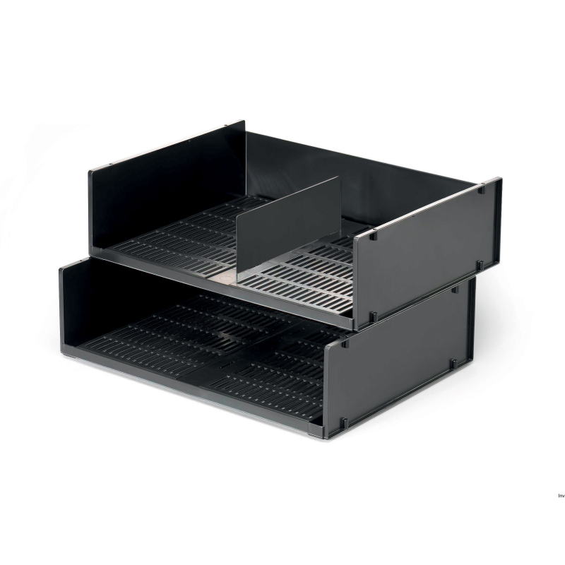 Półka na dokumenty A3 pozioma Durable antracytowa 436x105x333 mm z możliwością piętrowania
