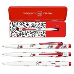 Długopis CARAN D'ACHE 849, Keith Haring, w pudełku, biały