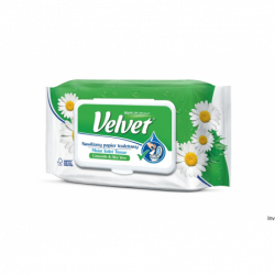 Bea Velvet nawilżany papier toaletowy rumiankowy 42 sztuki biały hypoalergiczny