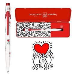 Długopis CARAN D'ACHE 849, Keith Haring, w pudełku, biały