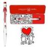 Długopis CARAN D'ACHE 849, Keith Haring, w pudełku, biały