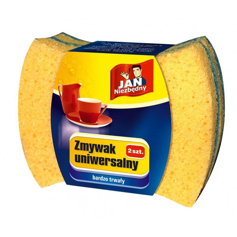 Zmywak uniwersalny JAN NIEZBĘDNY, 2 szt., żółty