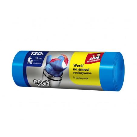 Worki Easy-Pack JAN NIEZBĘDNY, 120l, 15szt., niebieskie
