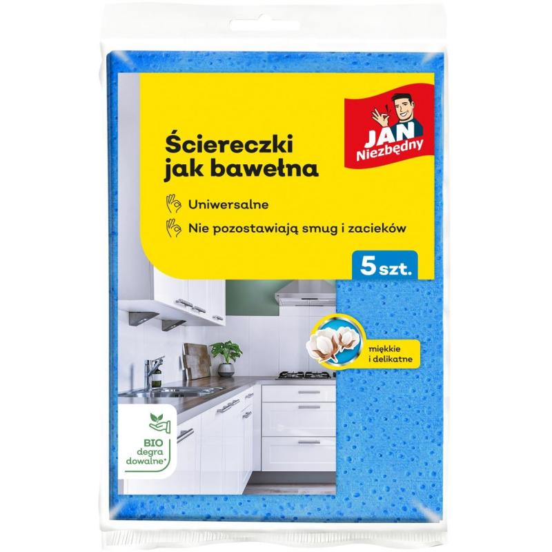 Ściereczki jak bawełna JAN NIEZBĘDNY, 5 szt.