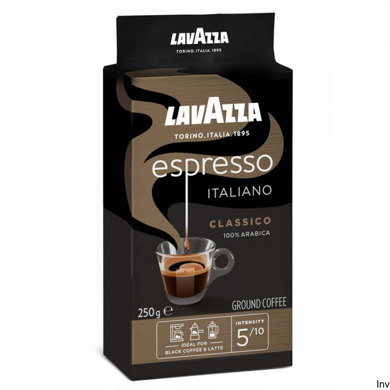 Kawa mielona Lavazza Espresso 250 g - mieszanka ziaren Arabiki z Ameryki Środkowej i Południowej
