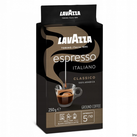 Kawa mielona Lavazza Espresso 250 g - mieszanka ziaren Arabiki z Ameryki Środkowej i Południowej
