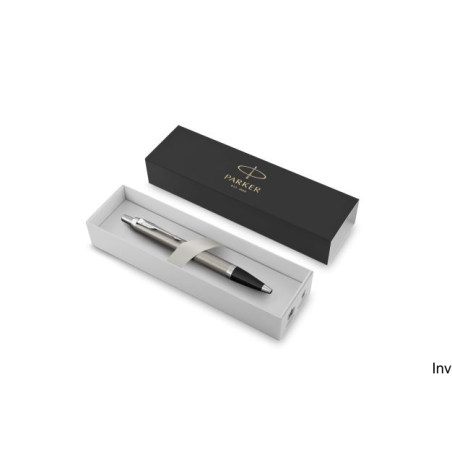 Długopis Parker IM Essential Stainless Steel CT 2143631 niebieski w eleganckim pudełku prezentowym