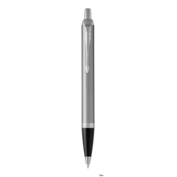 Długopis Parker IM Essential Stainless Steel CT 2143631 niebieski w eleganckim pudełku prezentowym