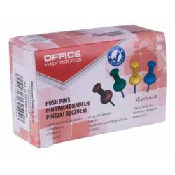 Pinezki beczułki OFFICE PRODUCTS, 50szt., mix kolorów