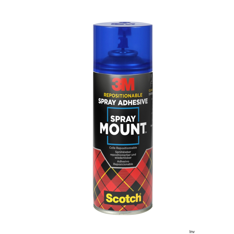Klej w sprayu 3M SCOTCH SprayMount, uniwersalny, 400 ml, do prac artystycznych i prezentacji