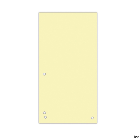 Przekładki 235x105mm żółte 100 sztuk Donau 190gsm do bindownicy