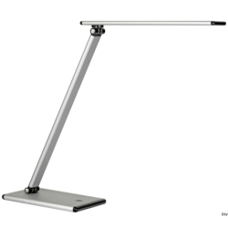 Lampka biurkowa UNILUX TERRA LED, metaliczny szary, dotykowy włącznik, 400077409