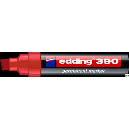 Edding Marker permanentny ścięta końcówka 4-12 mm czerwony 390/002/CZ