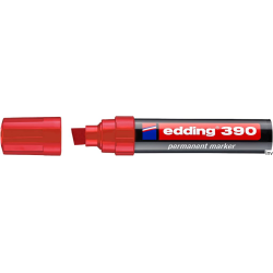 Edding Marker permanentny ścięta końcówka 4-12 mm czerwony 390/002/CZ