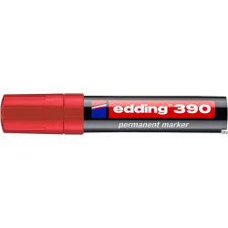 Edding Marker permanentny ścięta końcówka 4-12 mm czerwony 390/002/CZ