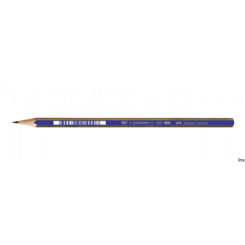 Ołówek grafitowy Faber-Castell Goldfaber HB 12 sztuk niebiesko-złoty