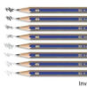 Ołówek grafitowy Faber-Castell Goldfaber HB 12 sztuk niebiesko-złoty