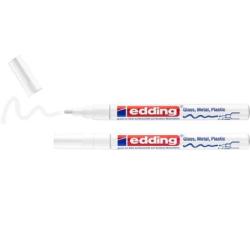 Marker olejowy połyskujący e-751 EDDING, 1-2mm, 2 szt., blister, biały