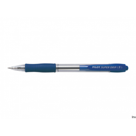 Długopis olejowy Pilot Super Grip niebieski 0,21 mm z gumowym uchwytem