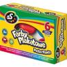 Farby plakatowe AS 6 kolorów 20 ml do malowania na papier, karton, ceramika, drewno