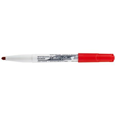 Bic Velleda 1741 marker suchościeralny czerwony 3,7-5,5 mm, ekologiczny, bezwonny, do tablic suchościeralnych