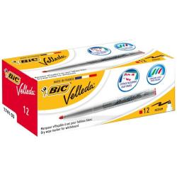 Bic Velleda 1741 marker suchościeralny czerwony 3,7-5,5 mm, ekologiczny, bezwonny, do tablic suchościeralnych