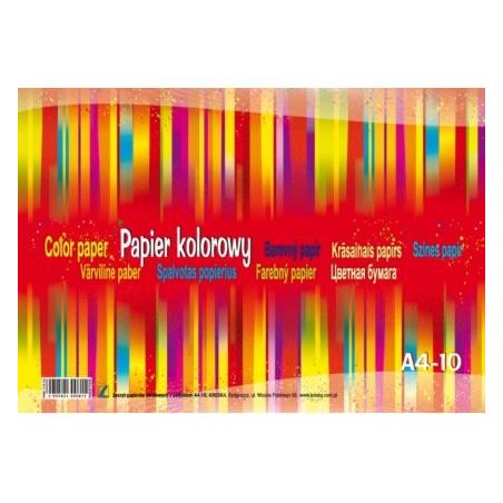 Zeszyt papierowy kolorowy A4 z połyskiem KRESKA