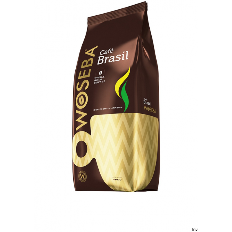 Kawa ziarnista Woseba Brasil 1kg 100% Arabica, głęboki aromat, łagodny smak, niska kwasowość