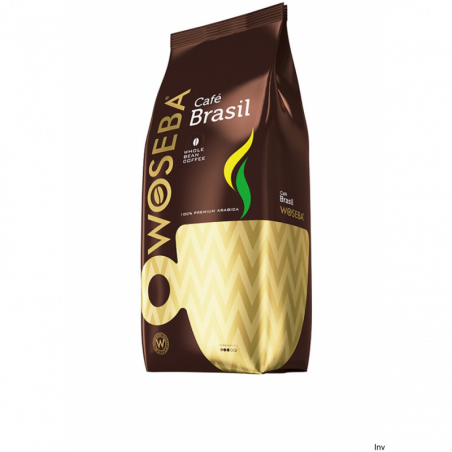 Kawa ziarnista Woseba Brasil 1kg 100% Arabica, głęboki aromat, łagodny smak, niska kwasowość