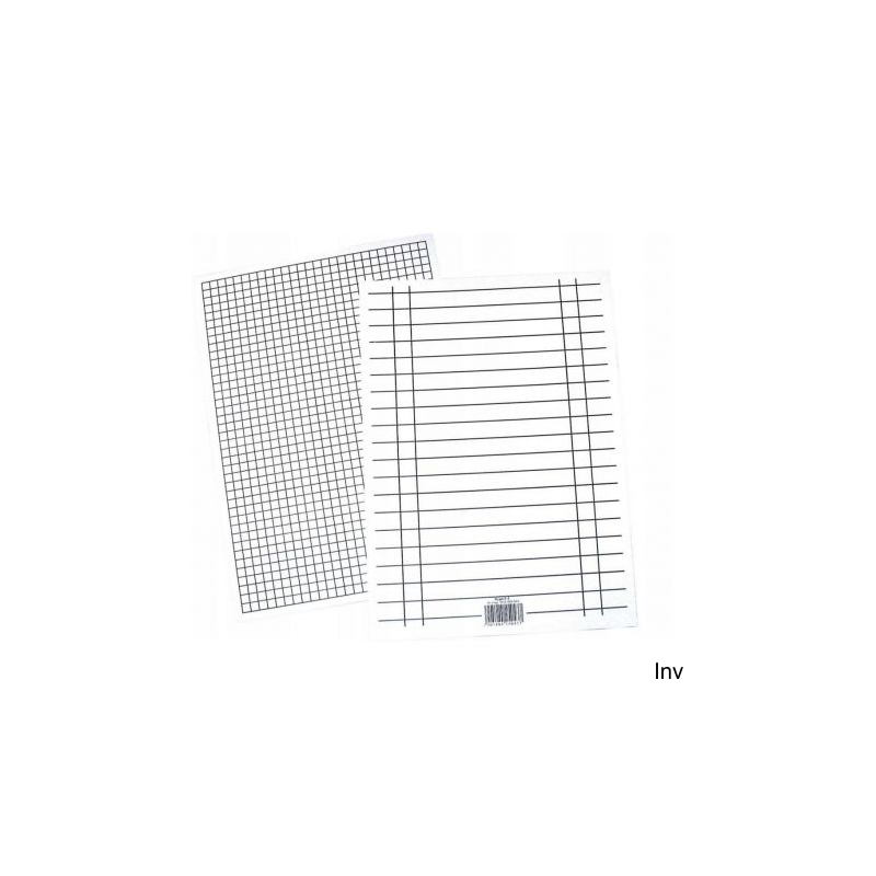 Liniuszka A5 kratka/linia 10 sztuk Interdruk
