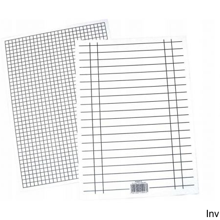 Liniuszka A5 kratka/linia 10 sztuk Interdruk