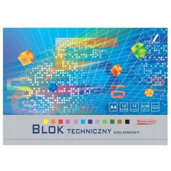 Blok techniczny kolorowy A4...