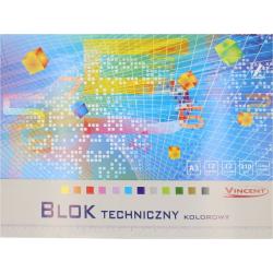 Blok techniczny kolorowy A3...