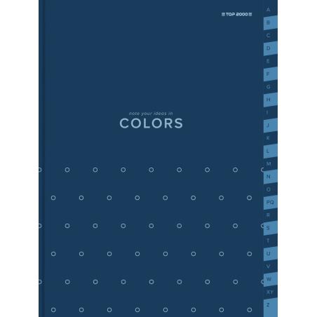 Skorowidz TOPCOLORS A4 96 kartków 70 g kratka niebieski