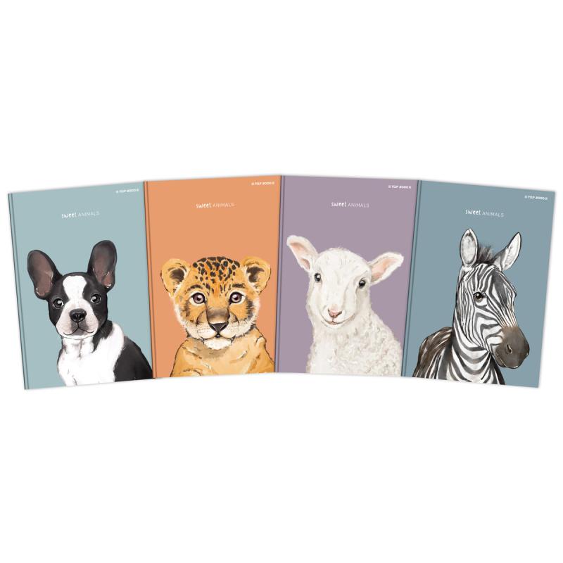 Brulion TOP ANIMAL A5 96 kartek 70g kratka 400169469