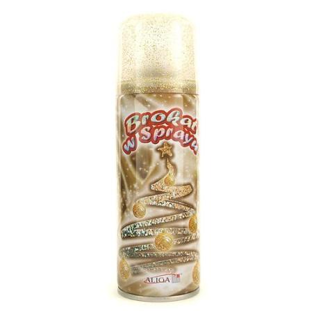 Aliga brokat w sprayu 250ml złoty do ozdabiania różnych powierzchni