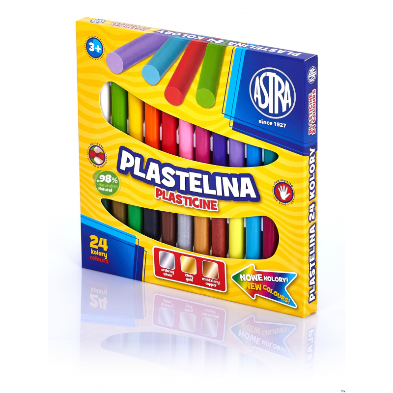 Plastelina Astra 24 kolory do modelowania dla dzieci